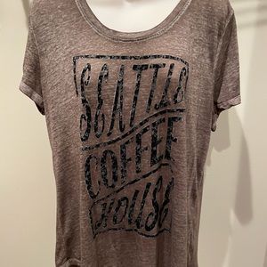 Maurices Brown Graphic Tee Large